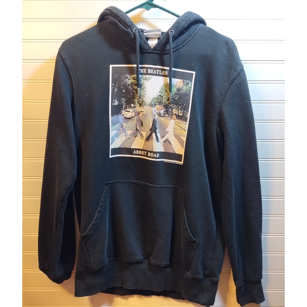 The Beatles Abbey Road Hoodie H&M Black Graphic Sweatshirt Pullover Women's US S